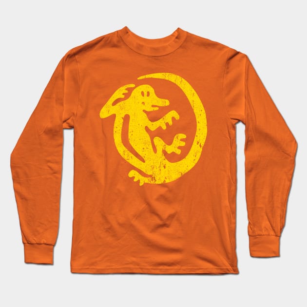Orange Iguanas Long Sleeve T-Shirt by huckblade